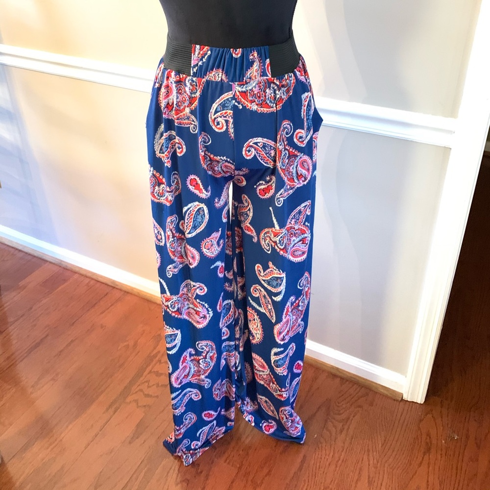 Paisley Print Boho Pants
